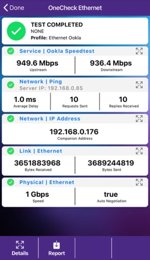 OneCheck Ethernet OneCheck Ethernet