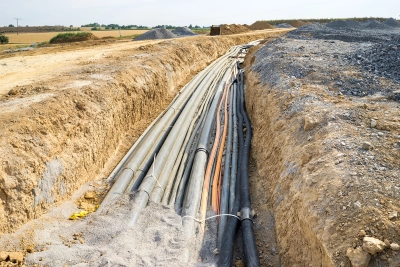 Fiber optic cables installation Fiber optic cables installation